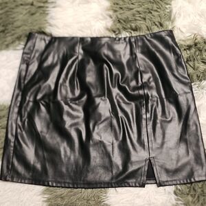 Madden NYC PU Leather Skirt
